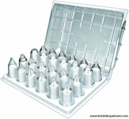 Douilles polycarbonate différentes formes - leclubdespatissiers