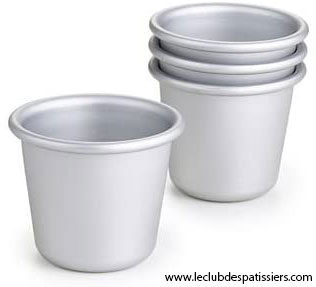 Moule à dariole en aluminium leclubdespatissiers