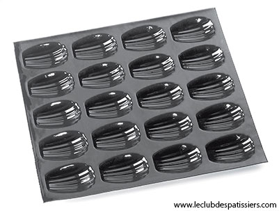 mini madeleines plaque 60x40 cm - leclubdespatissiers