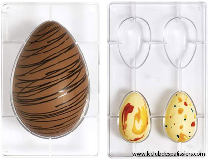 moule en polycarbonate oeuf - leclubdespatissiers